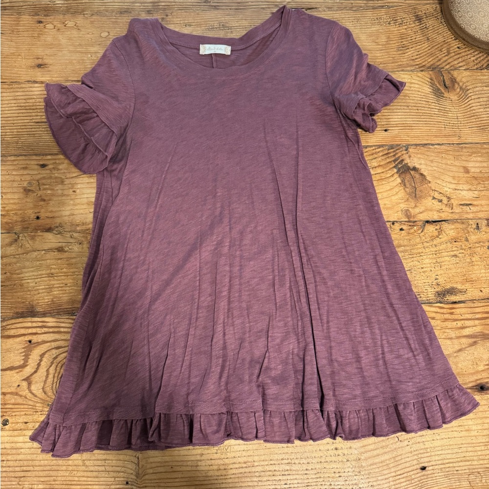 Soft Ruffle-Hem Women’s Shirt